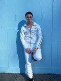 LOVE COUTURE — White & Gold Signature Tracksuit