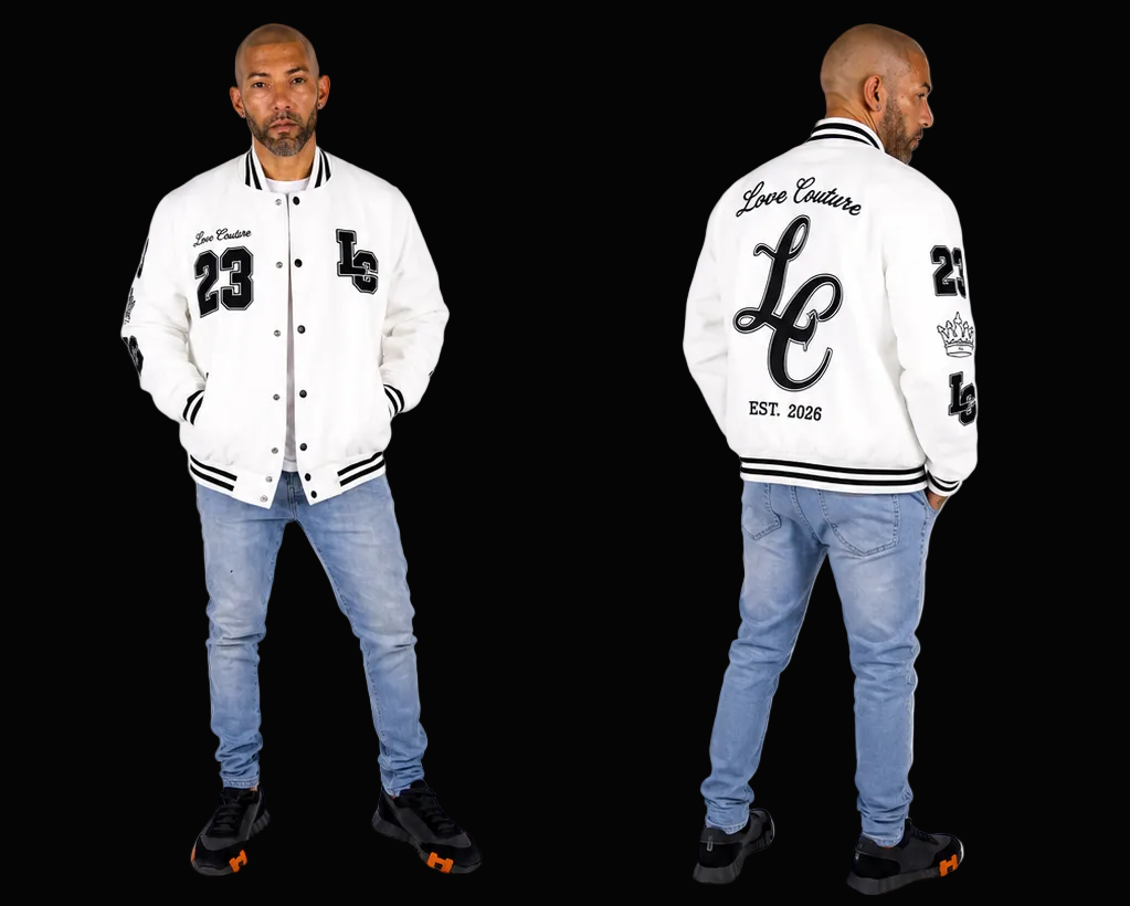 Love Couture “Queen Versatile” Varsity Jacket (Cream Edition)