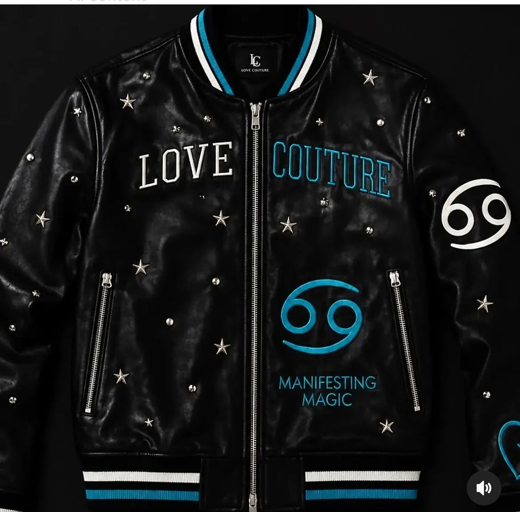 Love Couture Cancer Dragon Varsity Jacket
