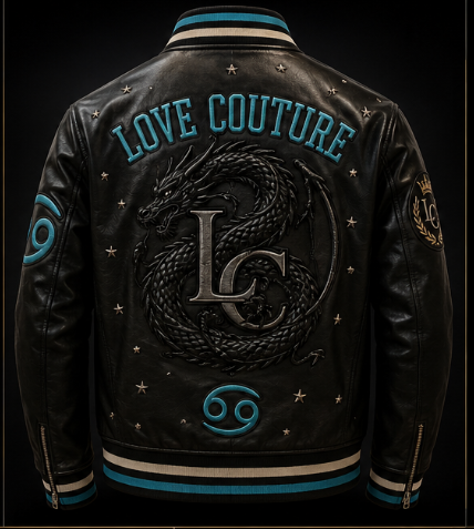 Love Couture Cancer Dragon Varsity Jacket
