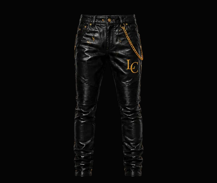 Leather Biker Trousers