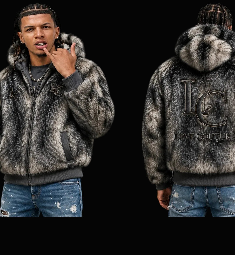 Grey Wolf Fur Jacket