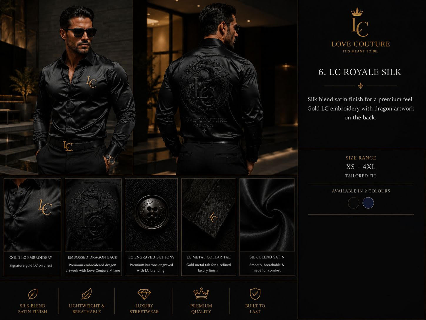Black Silk Shirt